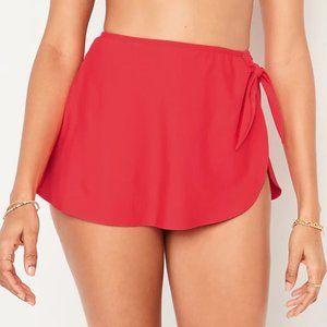 NWT Old Navy High-Waisted Wrap-Front Sarong Swim Skirt Size Small